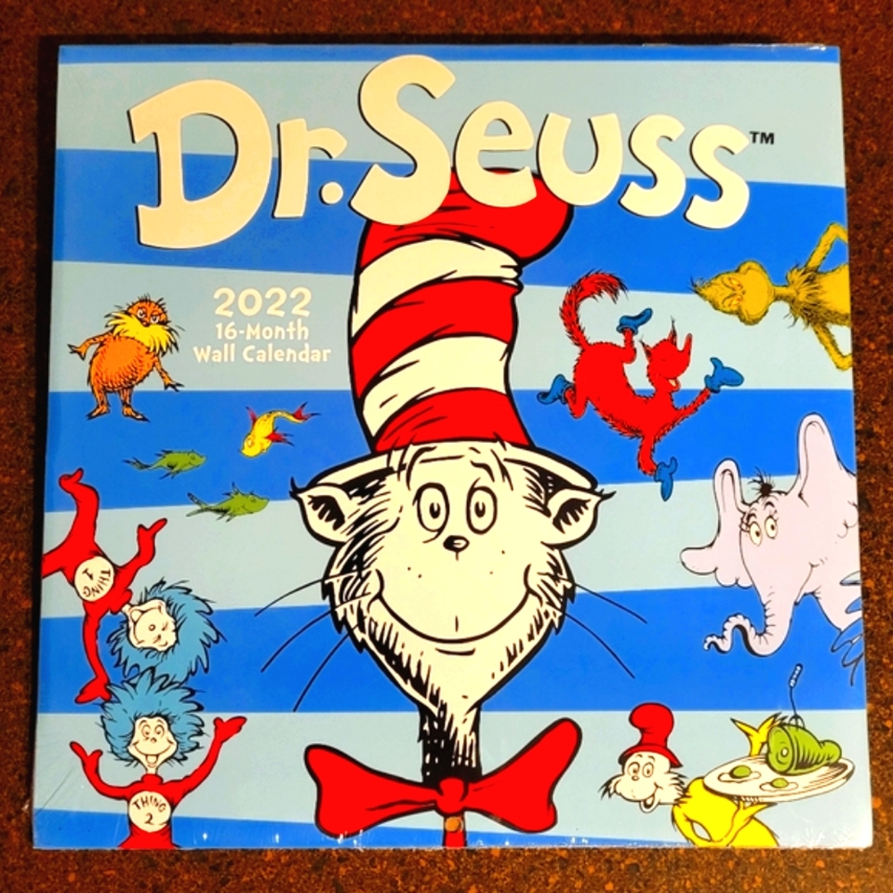 NEW 2022 Dr. Suess 16 Month Wall Calendar